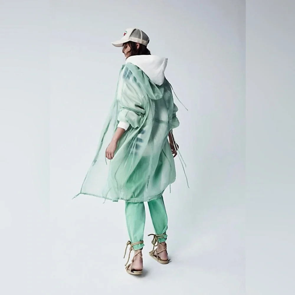 8. NWT Free People Addie Packable Poncho - Picture 9 of 10